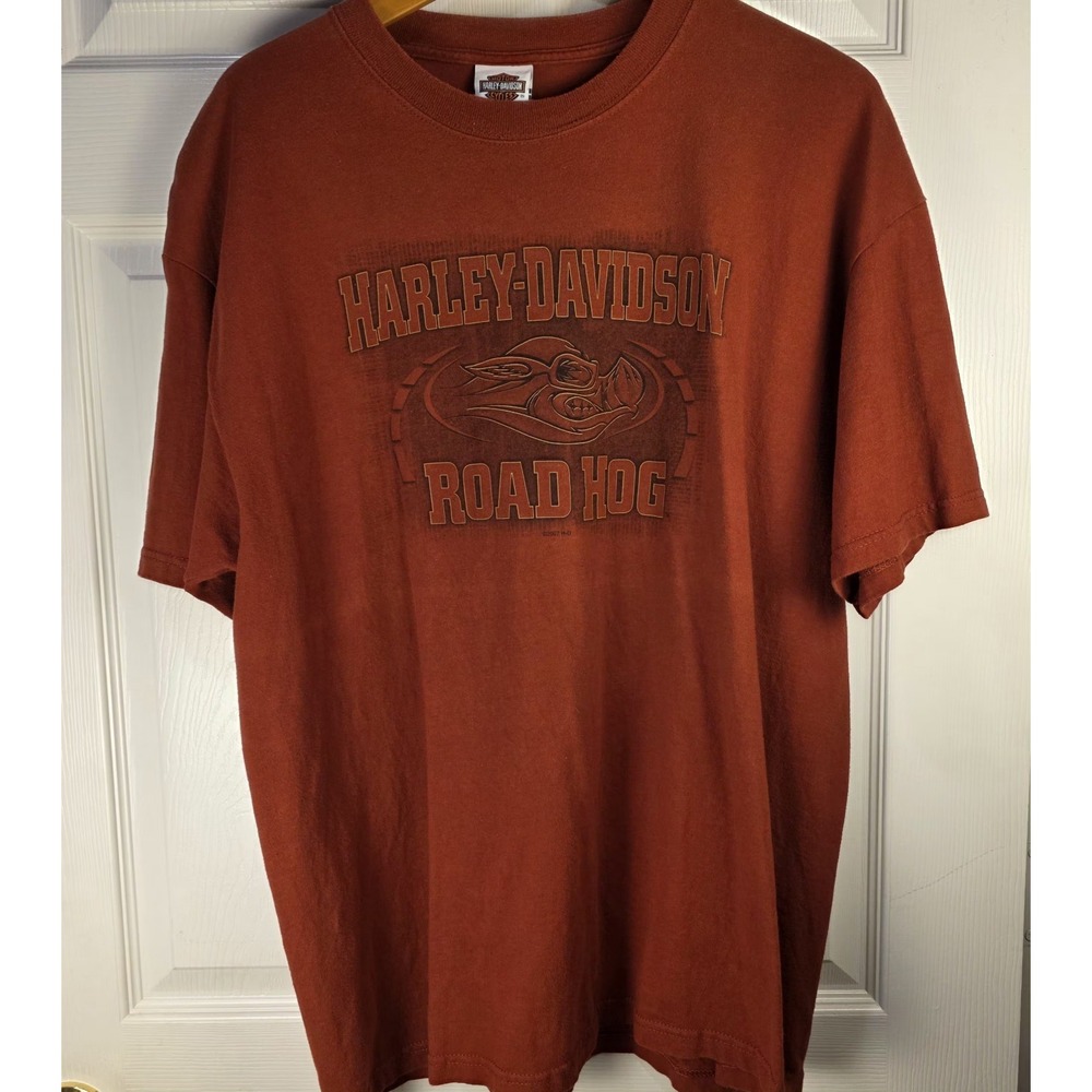 Harley Davidson Ride T-Shirt Burnt Orange Adult XL Short Sleeve Mobile, Alabama‎